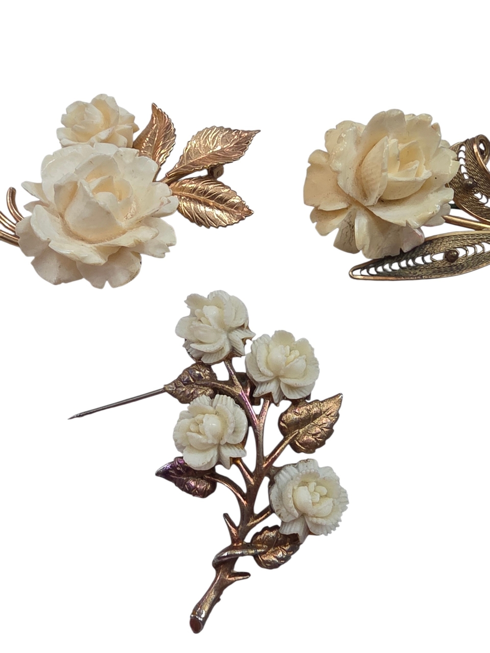 Cream Carved  - Women Jewelry
